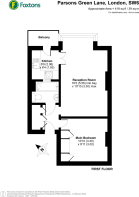 Floorplan area for info only, not for Â£/sq. ft valuation