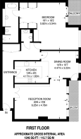 Floorplan area for info only, not for £/sq. ft valuation
