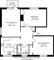 Floorplan area for info only, not for £/sq. ft valuation
