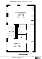 Floorplan area for info only, not for £/sq. ft valuation