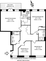 Floorplan area for info only, not for £/sq. ft valuation