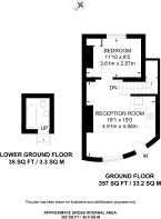 Floorplan area for info only, not for £/sq. ft valuation