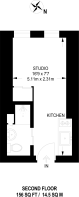 Floorplan area for info only, not for £/sq. ft valuation