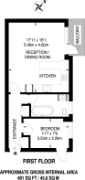 Floorplan area for info only, not for £/sq. ft valuation