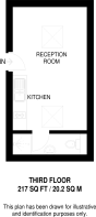 Floorplan area for info only, not for £/sq. ft valuation