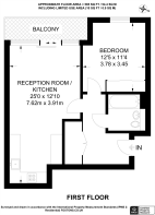 Floorplan area for info only, not for £/sq. ft valuation