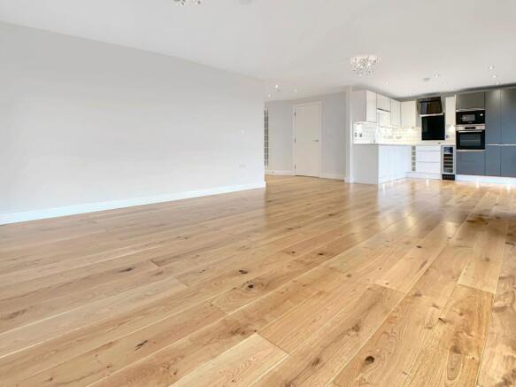 Unfurnished living / kitchen