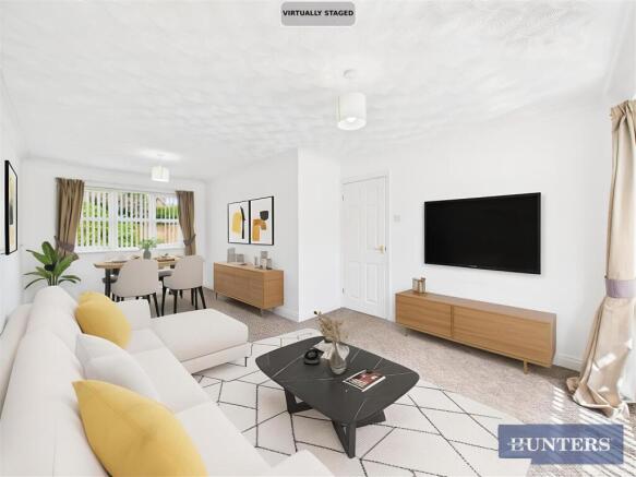 AI Staged Living Room