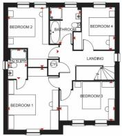 Holden floor plan with four double bedrooms