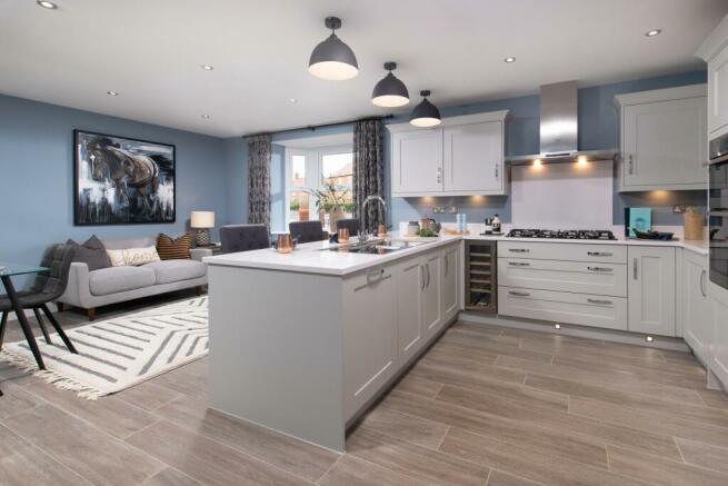 internal view of a spacious open-plan kitchen-diner