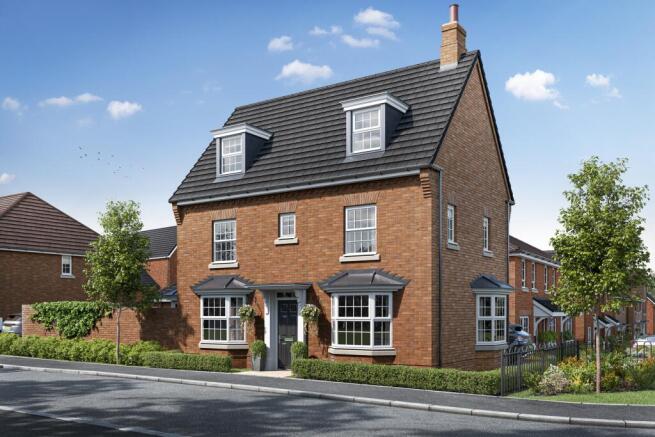 External view of the four bedroom Hertford at New Lubbesthorpe
