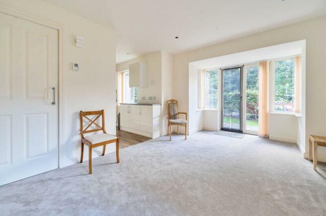 Living/dining room through to kitchen