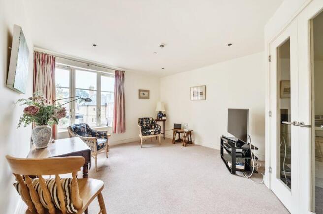 Living/dining room through to kitchen