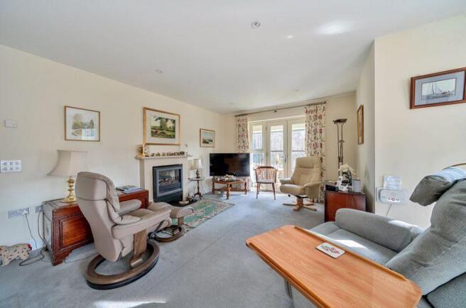Living room through to balcony