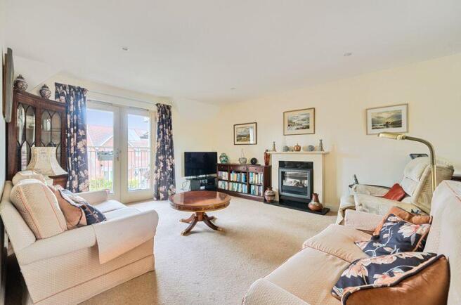 Living room through to balcony