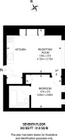 Floorplan area for info only, not for £/sq. ft valuation