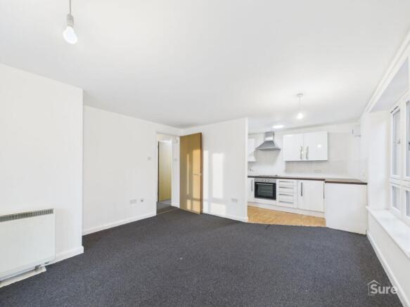 Living Area and Kitchen