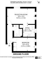 Floorplan area for info only, not for £/sq. ft valuation