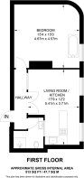 Floorplan area for info only, not for £/sq. ft valuation
