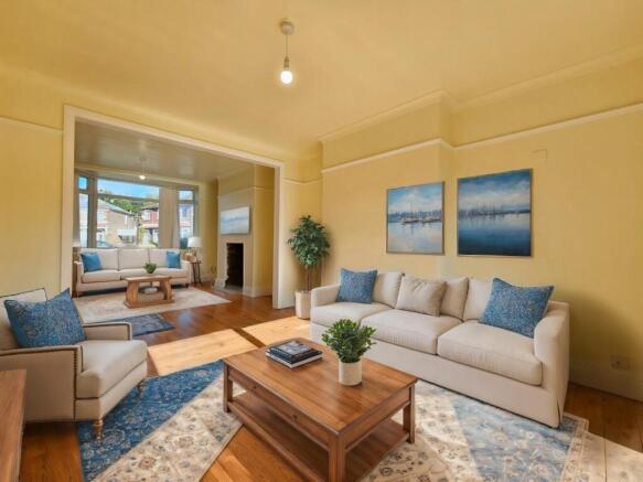 Staged Living and Dining Room