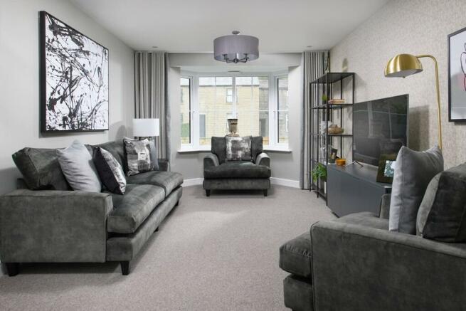 The large living room looks out to the front and is the perfect size for everyone