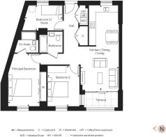 Apartment 63, The Icon Floorplan