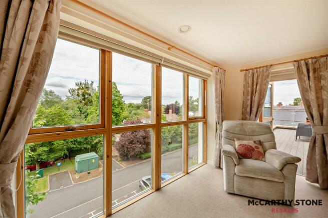 Living Room with Balcony Access