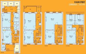 13 Alva Street floor plans
