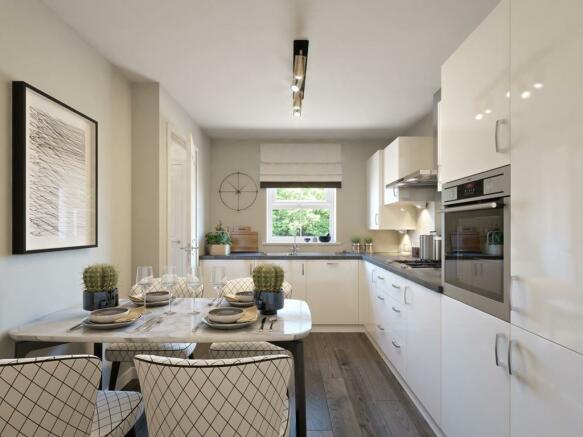 The Bedale bungalow kitchen CGI