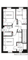 First floor of our 3 bed Ellerton home