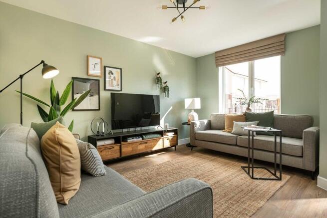 Where there is room to have 2 sofas and enjoy relaxing in front of the TV