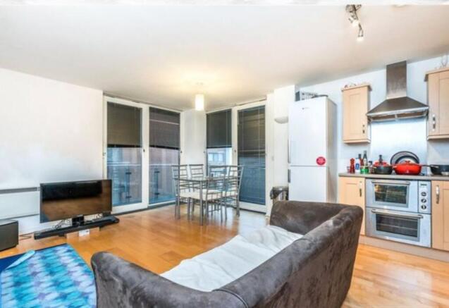 Reception with doors to balcony
