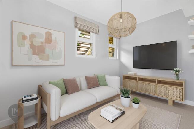 Virtually Staged Reception Room