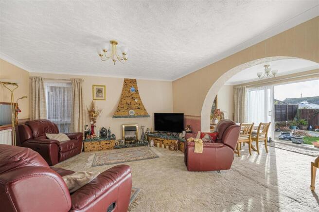 Lounge with arch to Dining Room