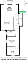 Floor Plan First Floor Flat 266 Winchester Rd SO16