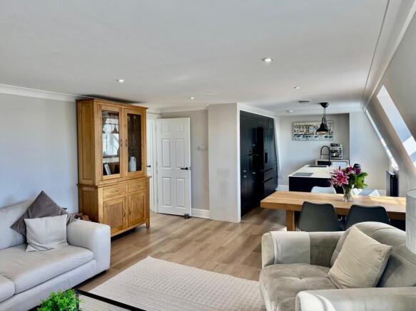 open plan lounge ...