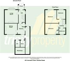 Floorplan 45 Cromwell Close, Rowley Regis