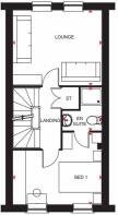 The Greenwood first floor floorplan
