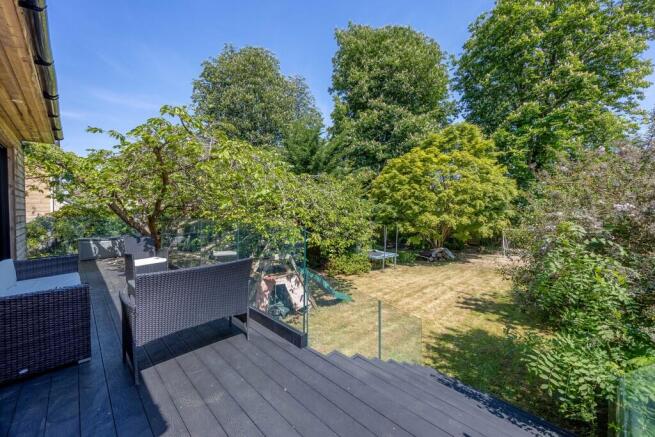 Raised deck to ga...