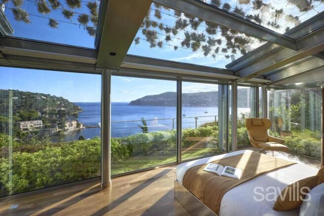 Bedroom with sea view