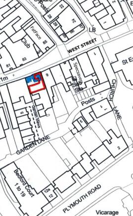 The area in blue.