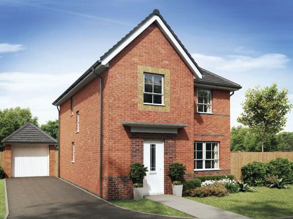 Exterior CGI view of our 4 bed Kingsley home