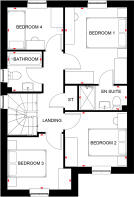 Kingsley First floor plan at Ladden Garden Village