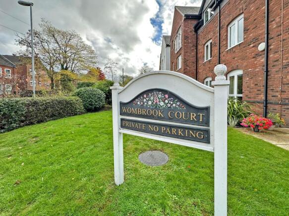 Wombrook Court Sign to Front