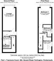 Floor plan Flat 1 Tranmore Court. PO6 1NF (002).JP
