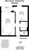 32 Edison House Flambard Way Godalming repro plan.