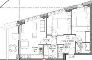 Type E- 2 Bedroom...