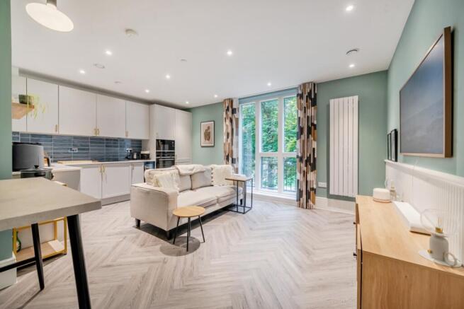 Open plan kitchen...