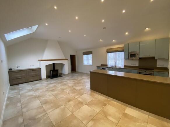 Open plan kitchen...