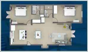 Floor plan 2 bed 